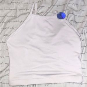 Cropped active tank top